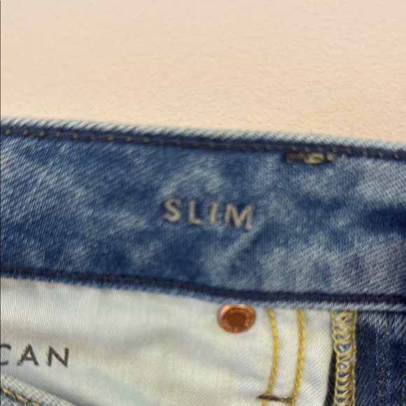 American Eagle Airflex + Slim fit Light Blue Men's Jeans - Picture 4 of 6